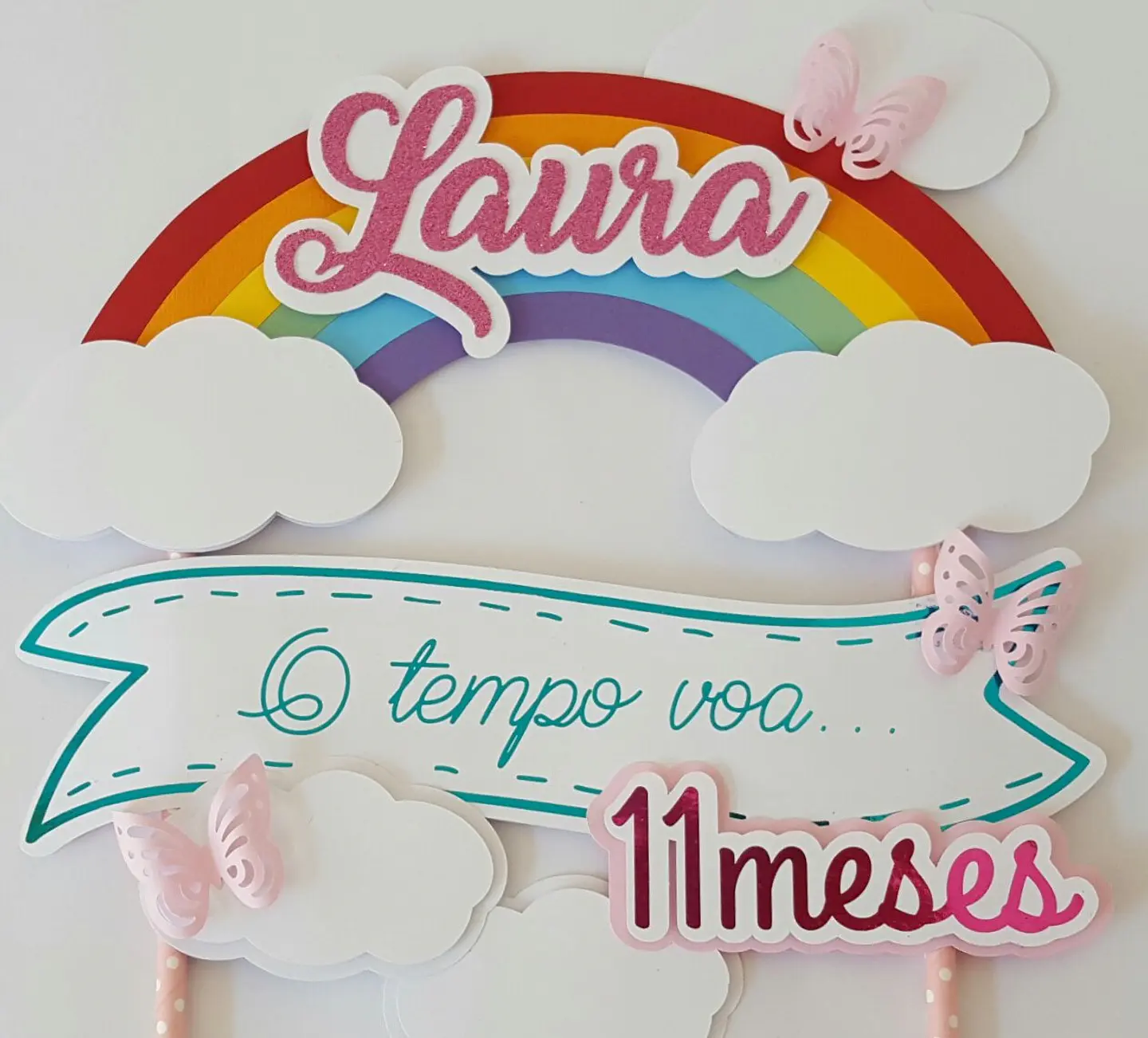 Arquivo de Corte Topo de Bolo O Tempo Voa Menino 2 1