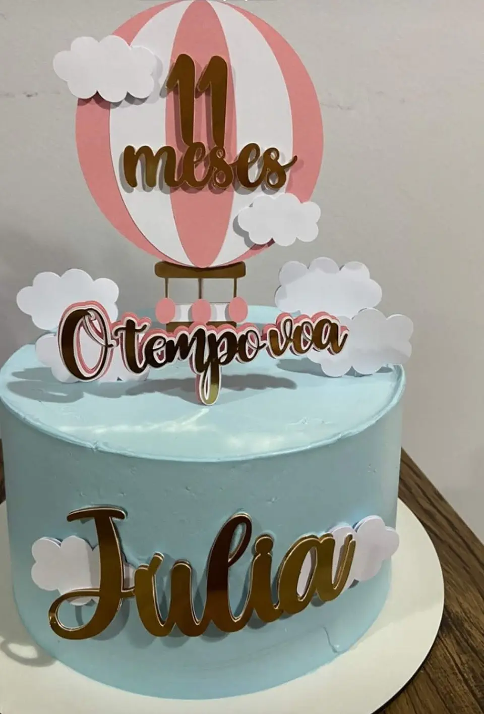 Arquivo de Corte Topo de Bolo O Tempo Voa Menina 10 1