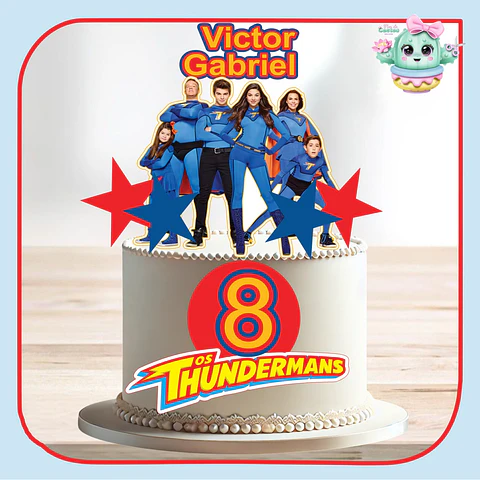 Arquivo de Corte Topo de Bolo Os Thundermans 1