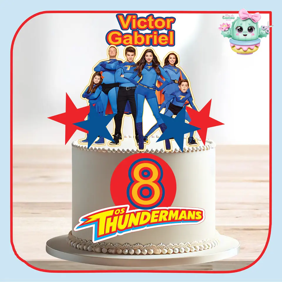 Arquivo de Corte Topo de Bolo Os Thundermans 1 1