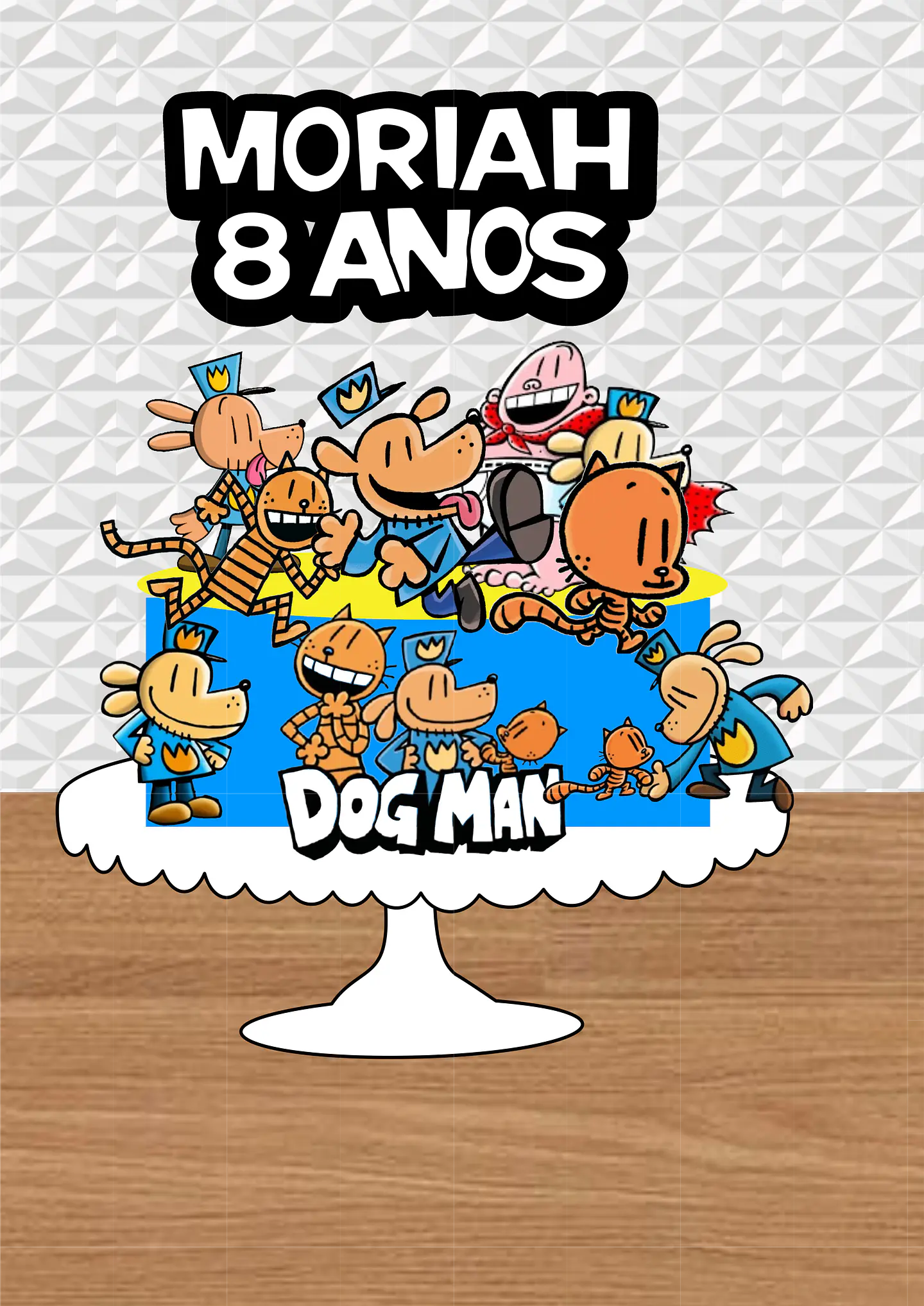 Arquivo de Corte Topo de Bolo O Homem Cão 2 1
