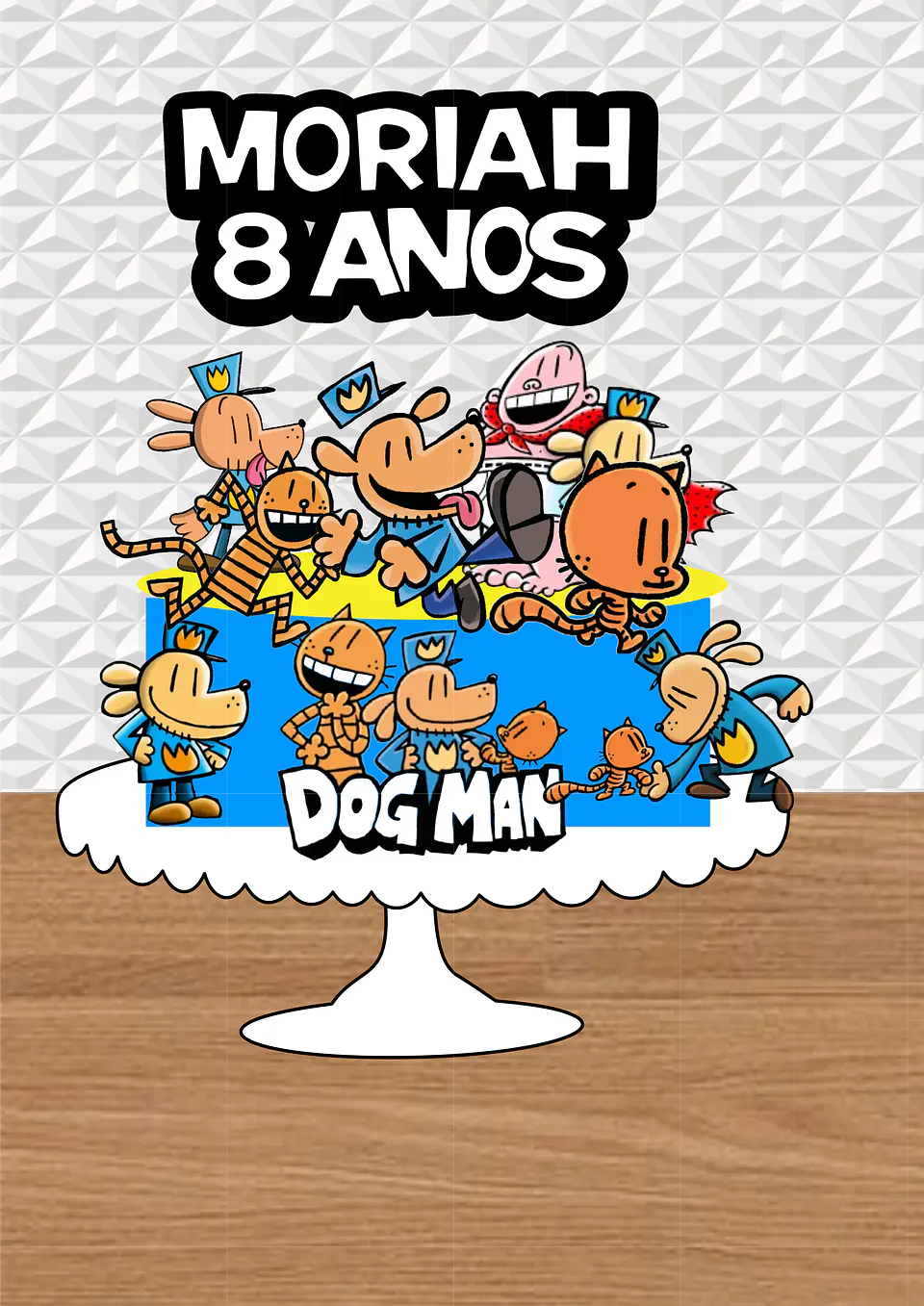 Arquivo de Corte Topo de Bolo O Homem Cão 2 1