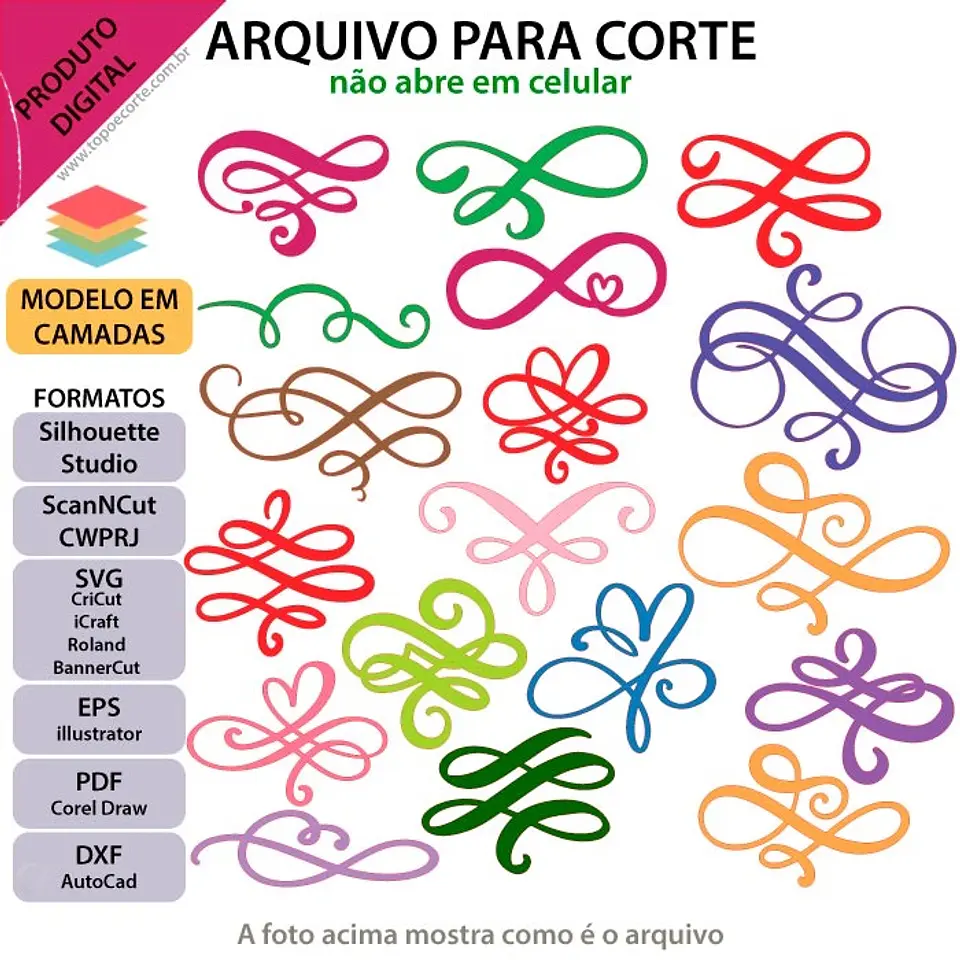 Arquivo de Corte Topo de Bolo Ornamentos 1 1