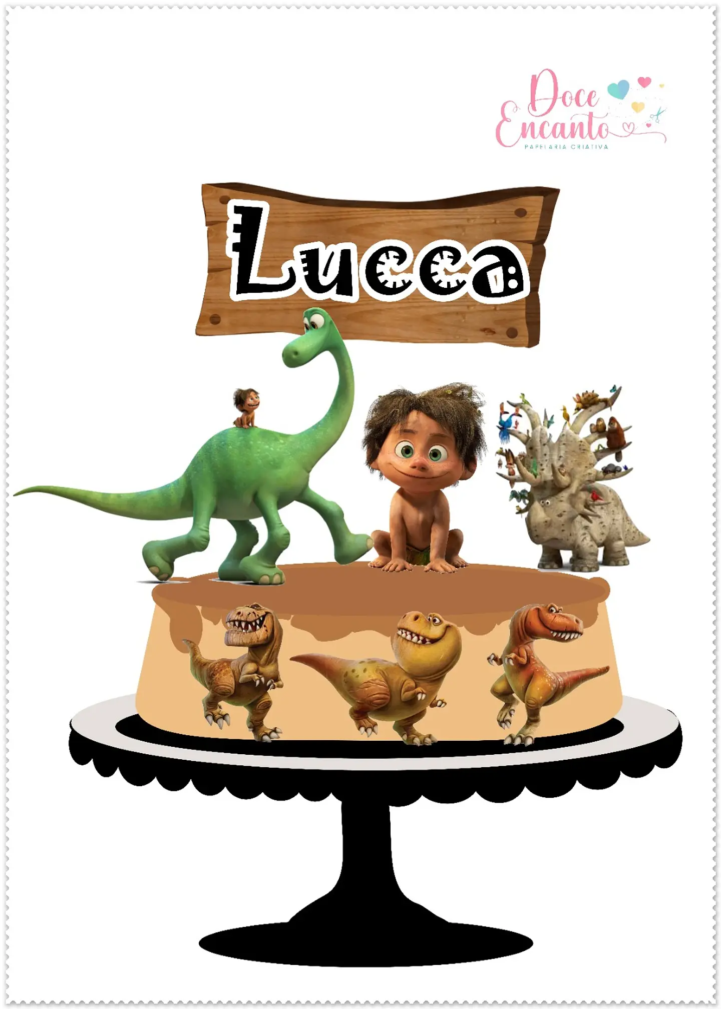 Arquivo de Corte Topo de Bolo O Bom Dinossauro 2 1