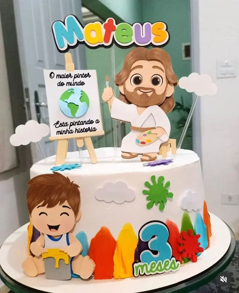 Arquivo de Corte Topo de Bolo O Maior Pintor do Mundo 5 1