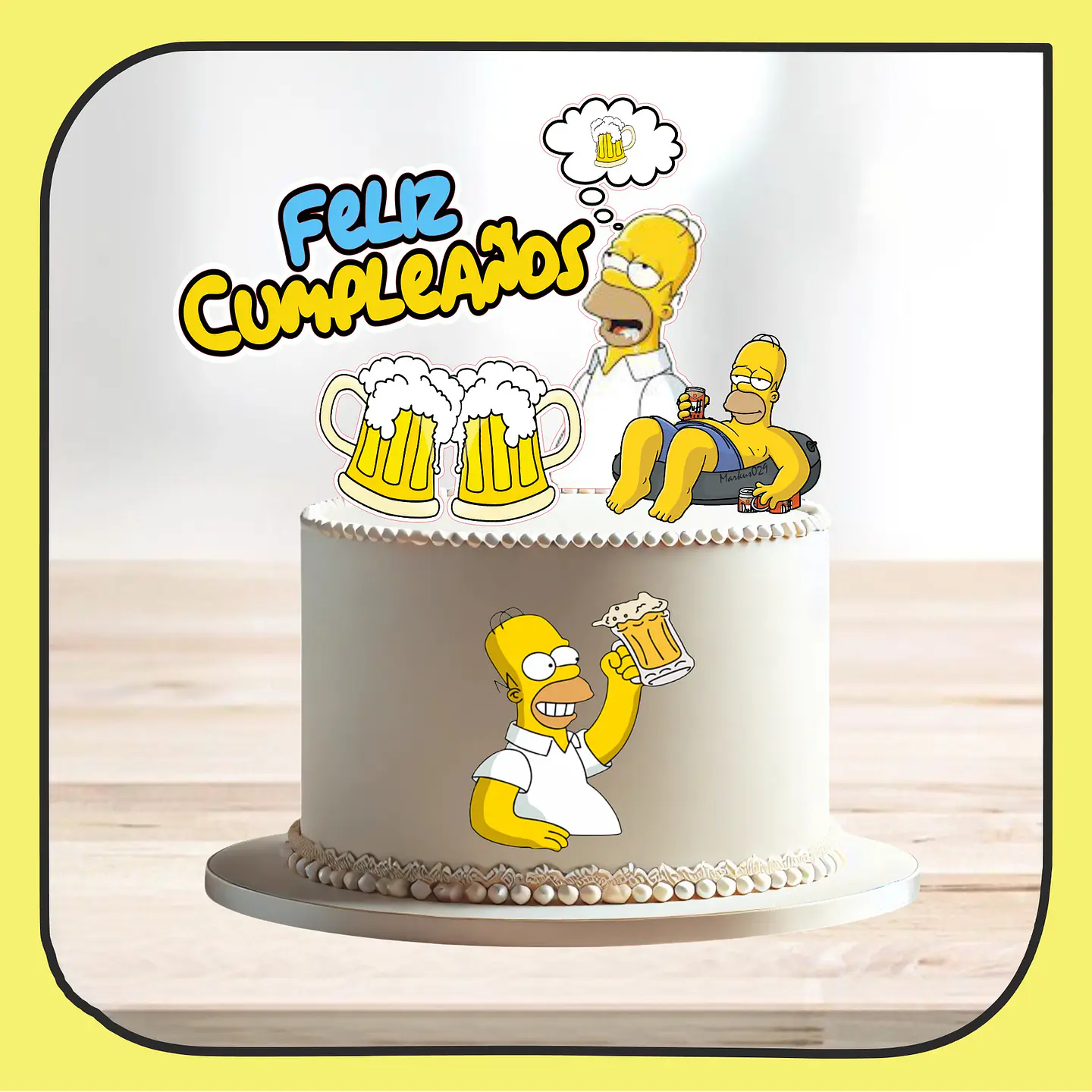 Arquivo de Corte Topo de Bolo Os Simpsons 16 1