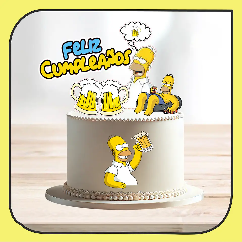 Arquivo de Corte Topo de Bolo Os Simpsons 16 1