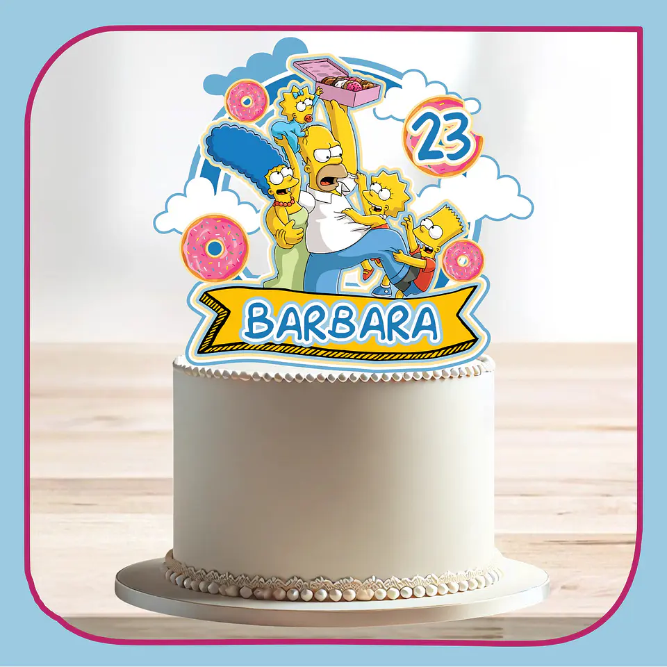Arquivo de Corte Topo de Bolo Os Simpsons 15 1