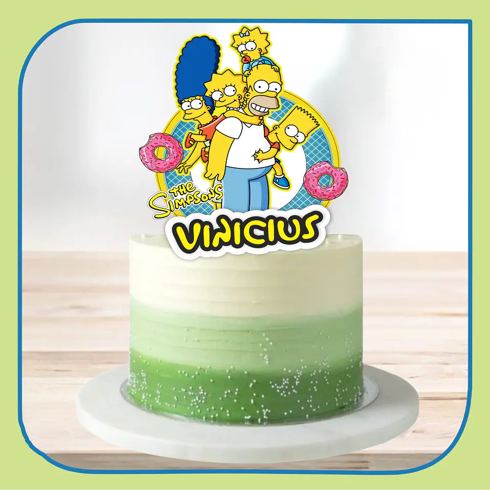 Arquivo de Corte Topo de Bolo Os Simpsons 14 1