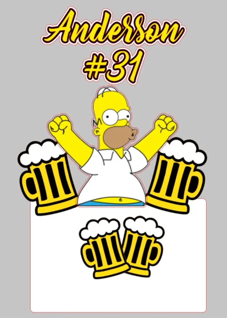 Arquivo de Corte Topo de Bolo Os Simpsons 9 1