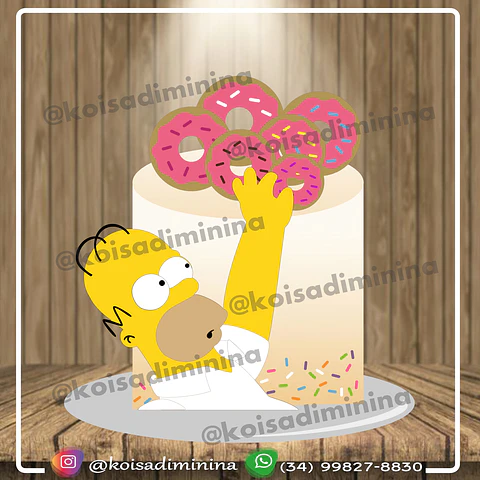 Arquivo de Corte Topo de Bolo Os Simpsons 7