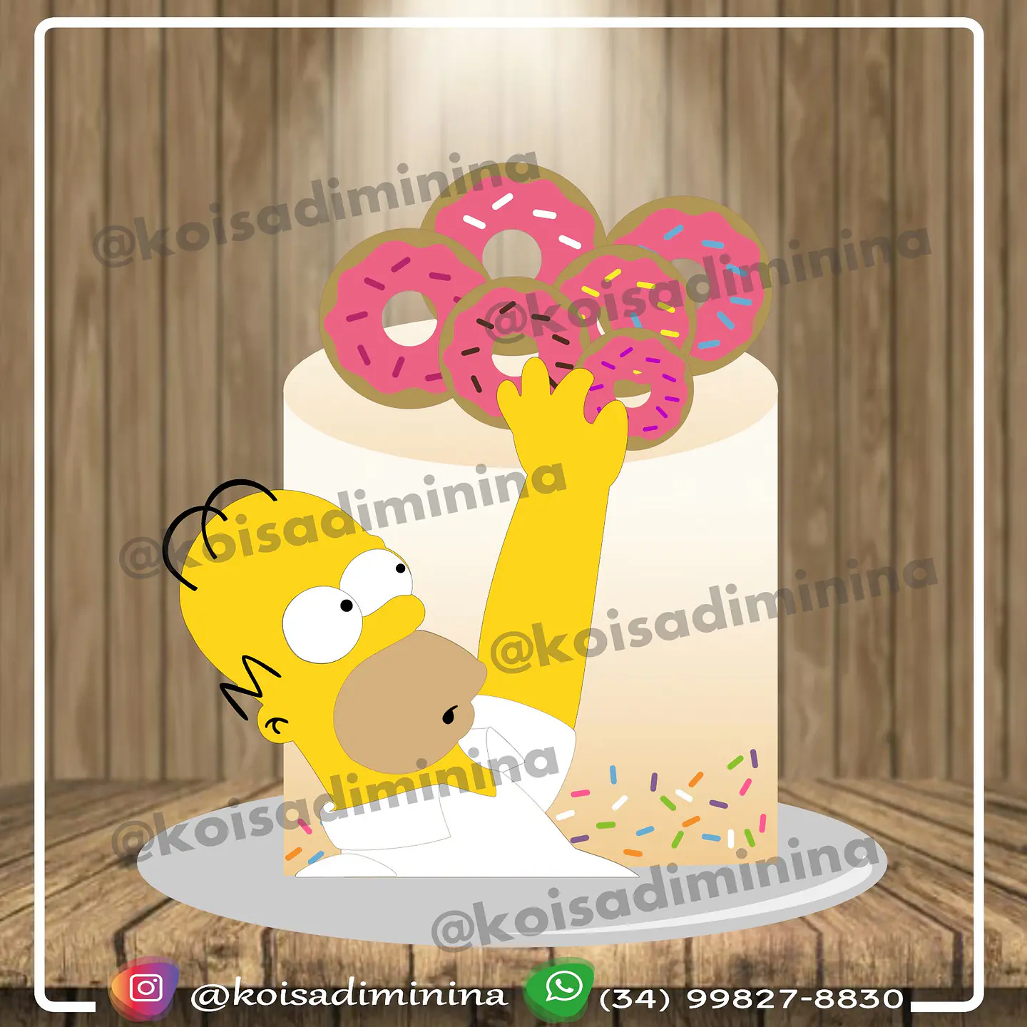 Arquivo de Corte Topo de Bolo Os Simpsons 7 1