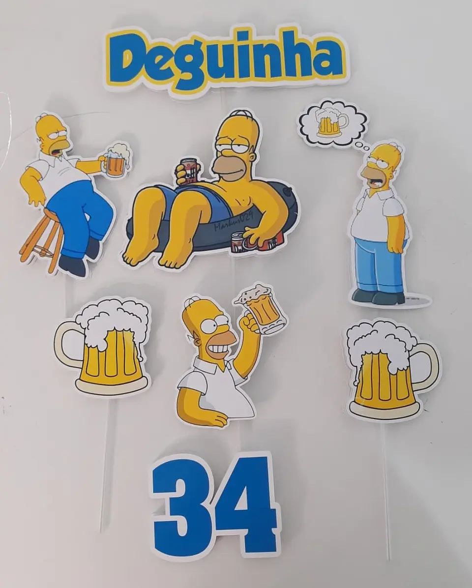 Arquivo de Corte Topo de Bolo Os Simpsons 5 1