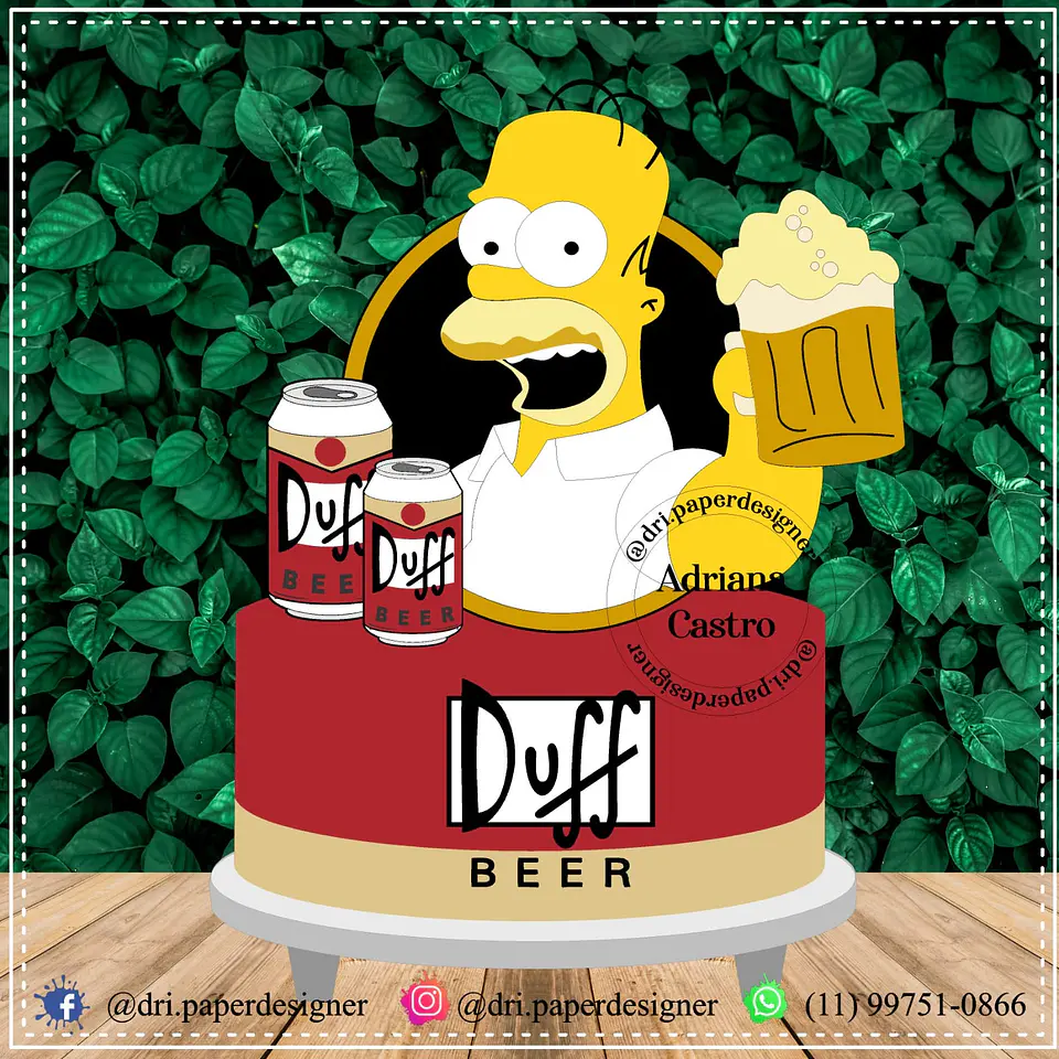 Arquivo de Corte Topo de Bolo Os Simpsons 3 1