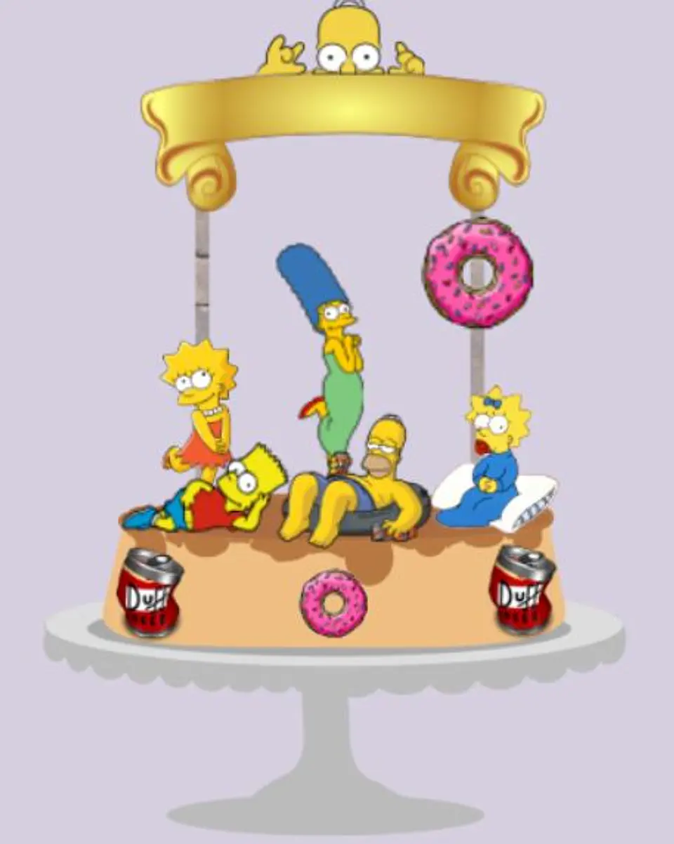 Arquivo de Corte Topo de Bolo Os Simpsons 1 1