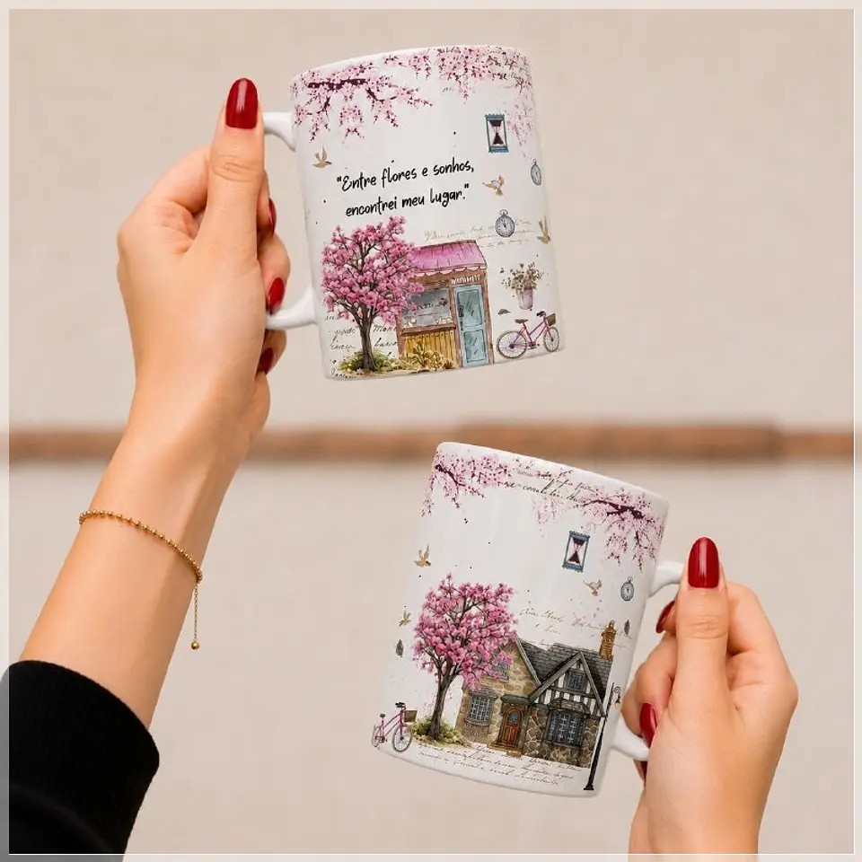 Sublimação - Caneca Jardim Florido 1