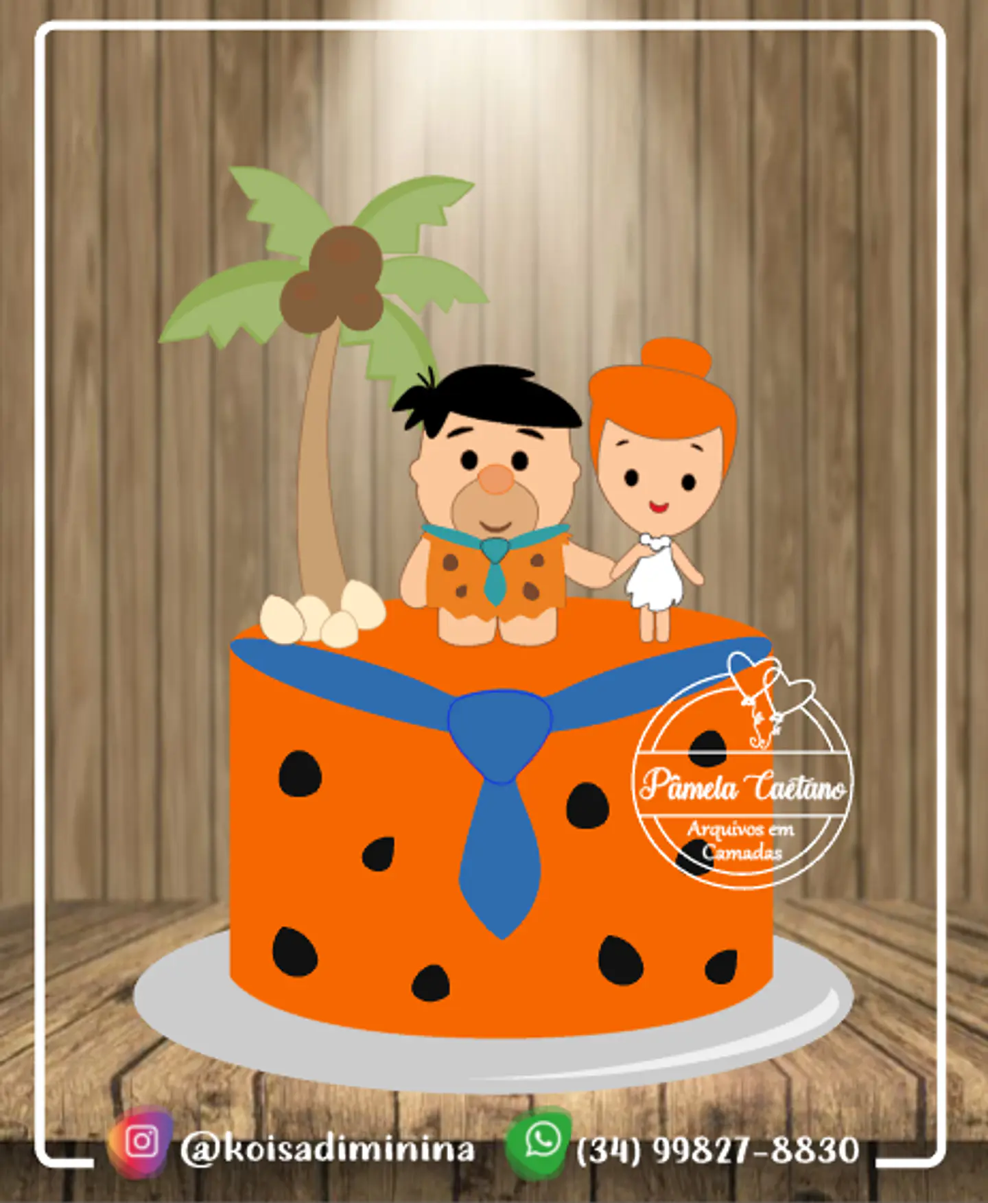 Arquivo de Corte Topo de Bolo Os Flintstones 7 1