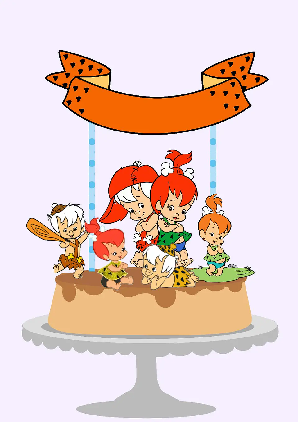 Arquivo de Corte Topo de Bolo Os Flintstones 2 1