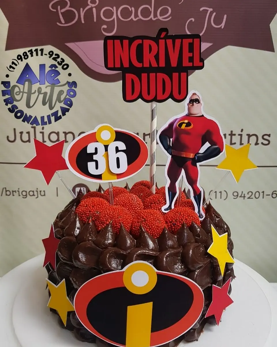 Arquivo de Corte Topo de Bolo Os Incriveis 3 1