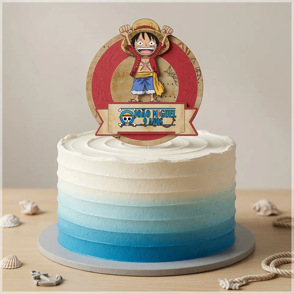 Arquivo de Corte Topo de Bolo One Piece 26 1