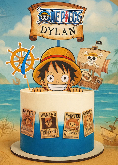 Arquivo de Corte Topo de Bolo One Piece 25