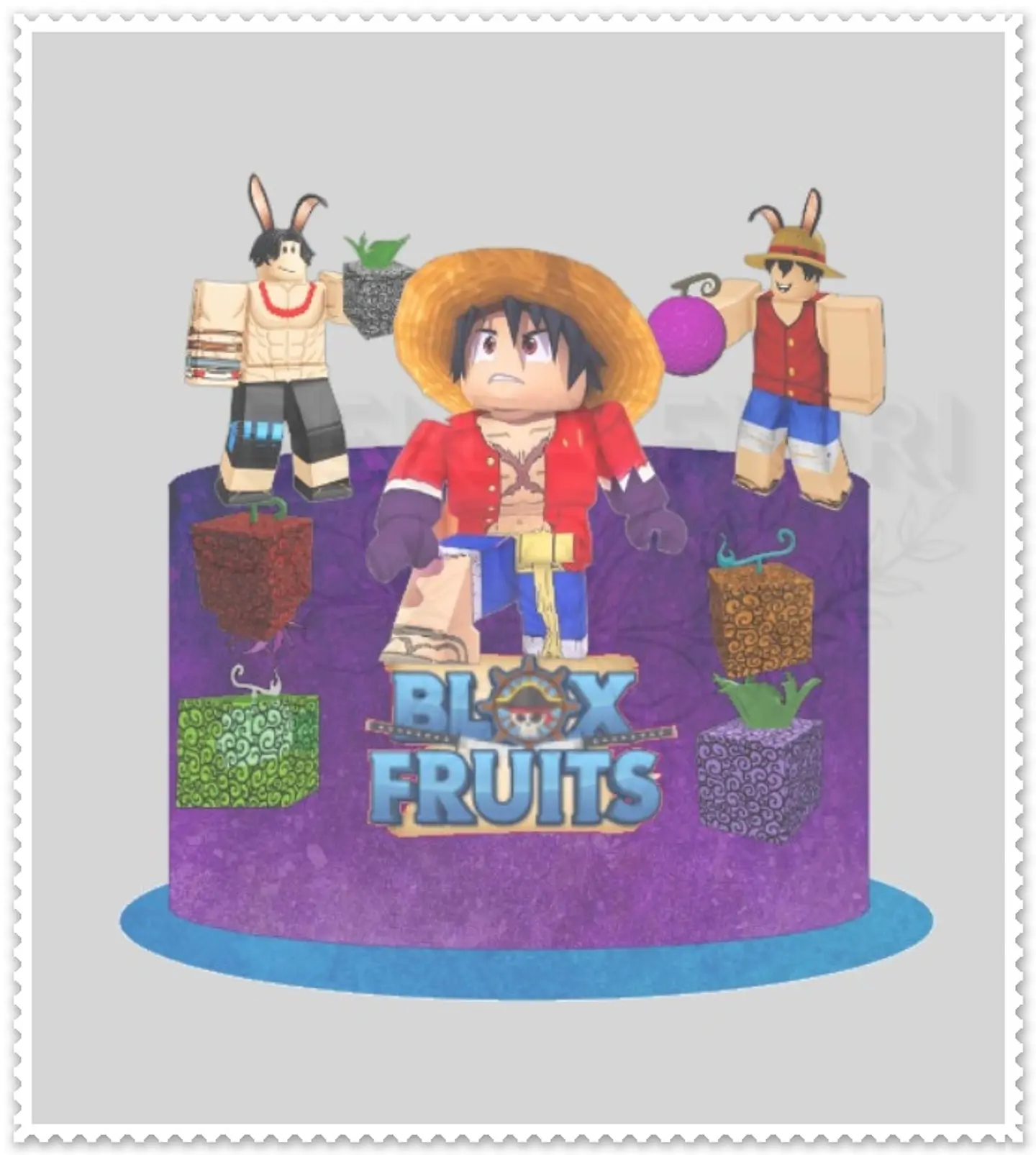 Arquivo de Corte Topo de Bolo One Piece 20 1