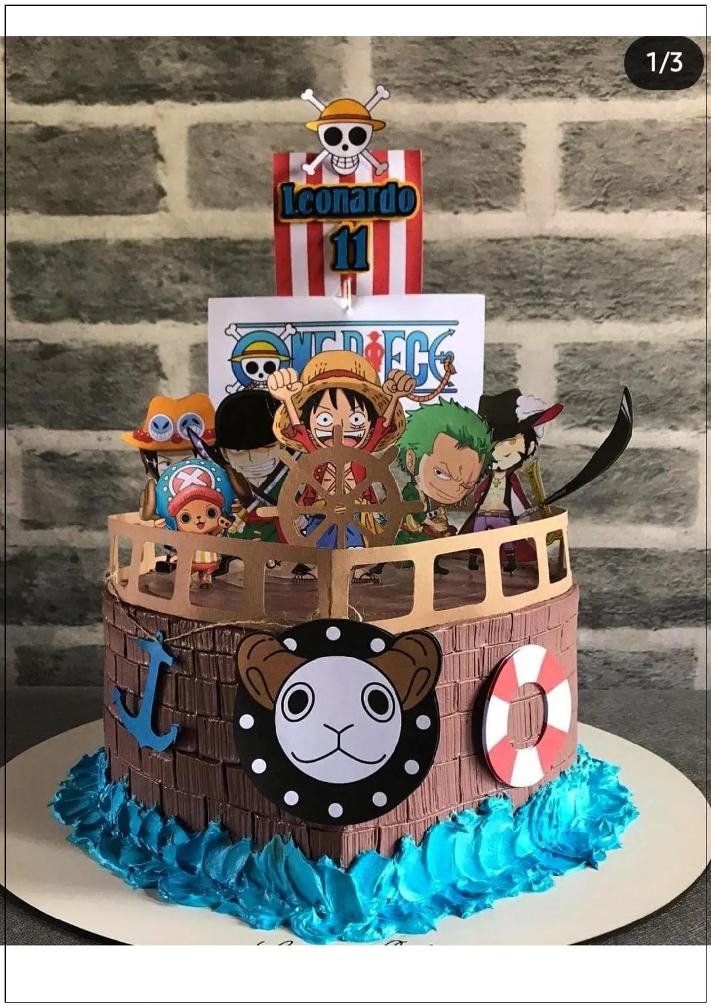 Arquivo de Corte Topo de Bolo One Piece 11 1