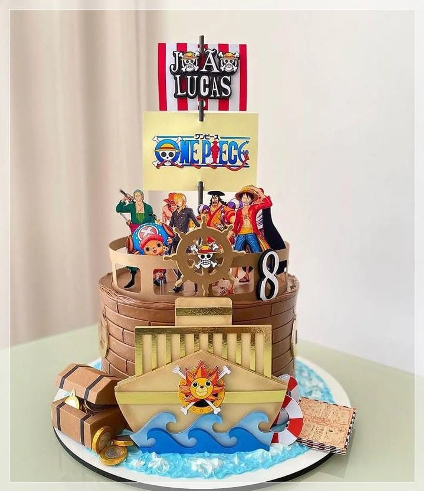 Arquivo de Corte Topo de Bolo One Piece 9 1