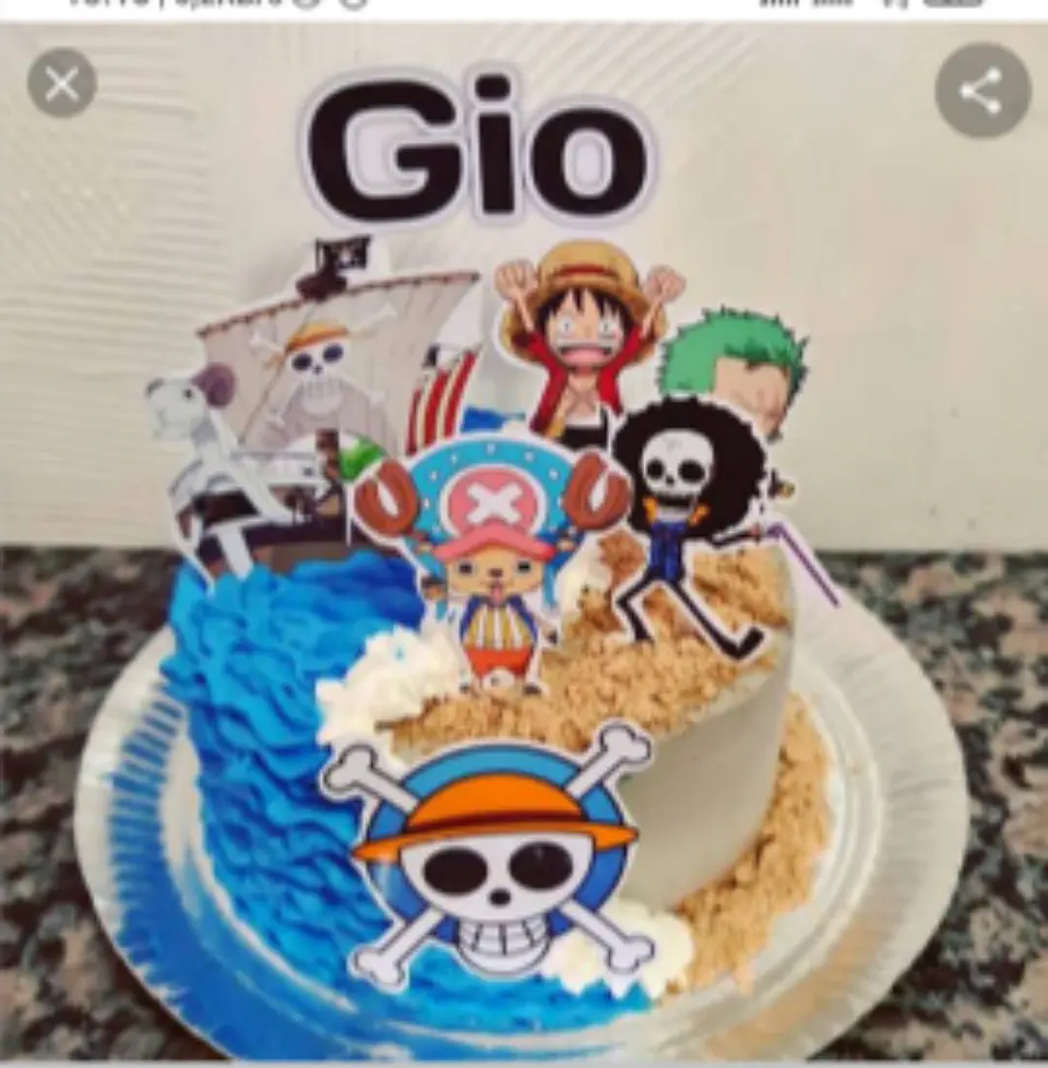 Arquivo de Corte Topo de Bolo One Piece 4 1