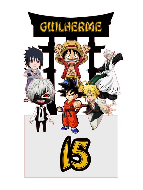 Arquivo de Corte Topo de Bolo One Piece 3