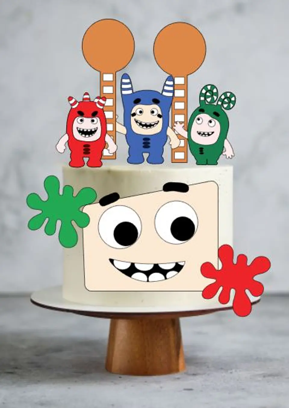 Arquivo de Corte Topo de Bolo OddBods 1 1