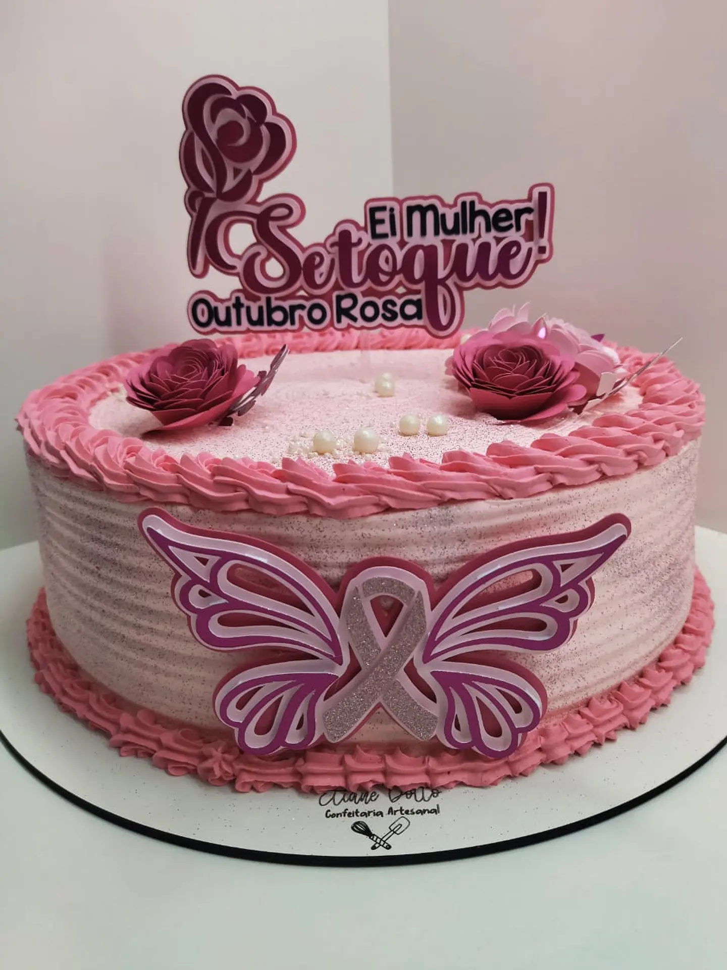 Arquivo de Corte Topo de Bolo Outubro Rosa 2 1