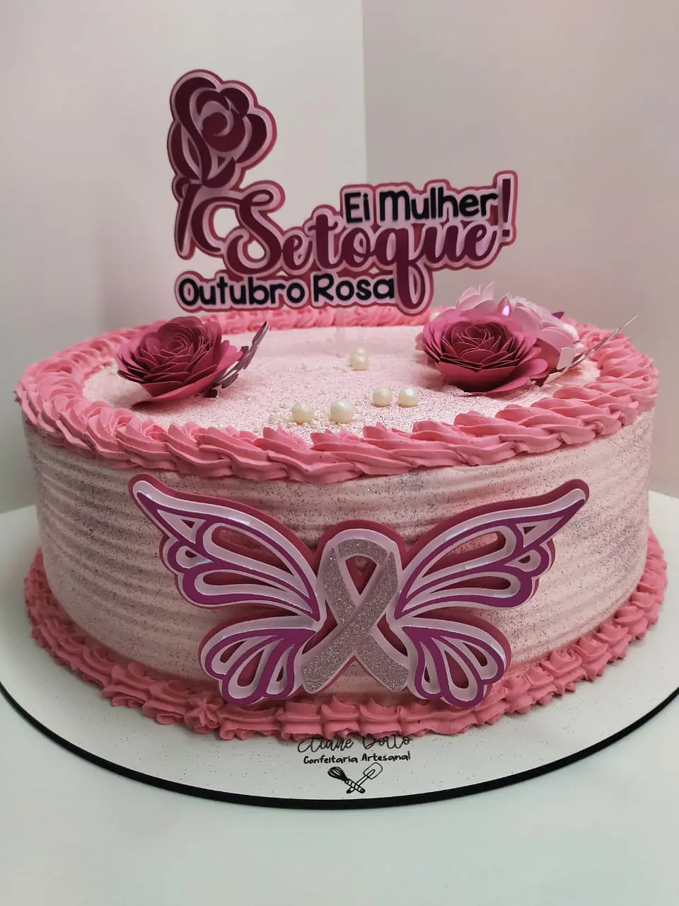 Arquivo de Corte Topo de Bolo Outubro Rosa 2 1