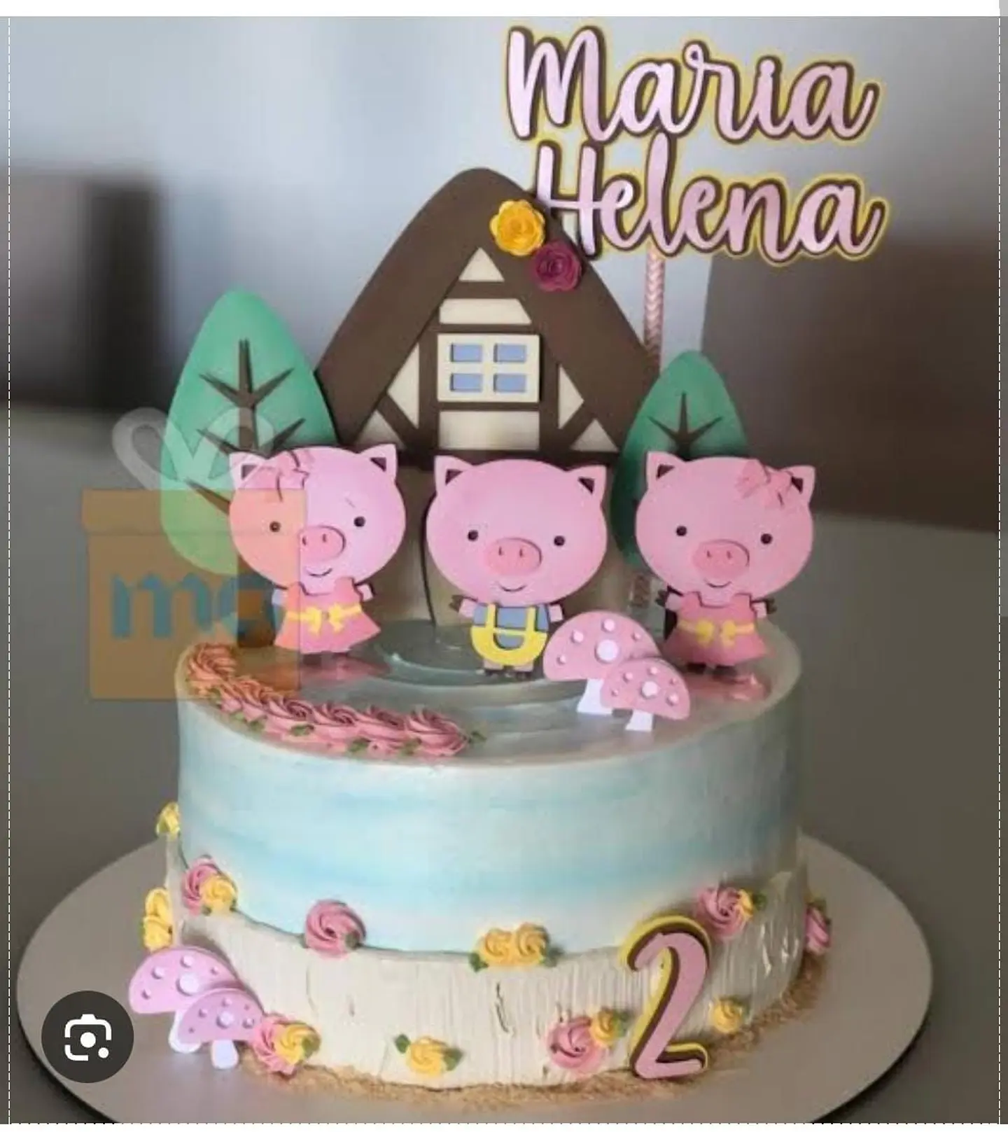 Arquivo de Corte Topo de Bolo Os 3 Porquinhos 7 1