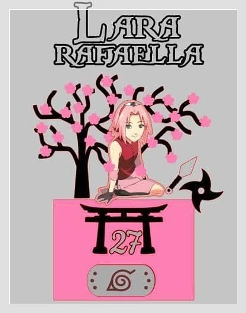 Arquivo de Corte Topo de Bolo Naruto Sakura Haruno 5