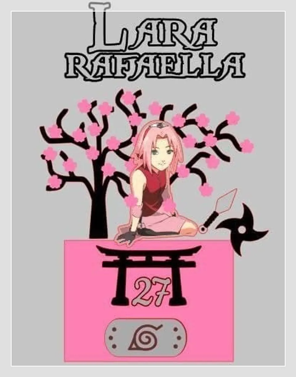 Arquivo de Corte Topo de Bolo Naruto Sakura Haruno 5 1