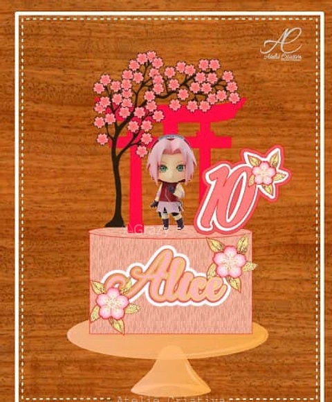 Arquivo de Corte Topo de Bolo Naruto Sakura Haruno 1