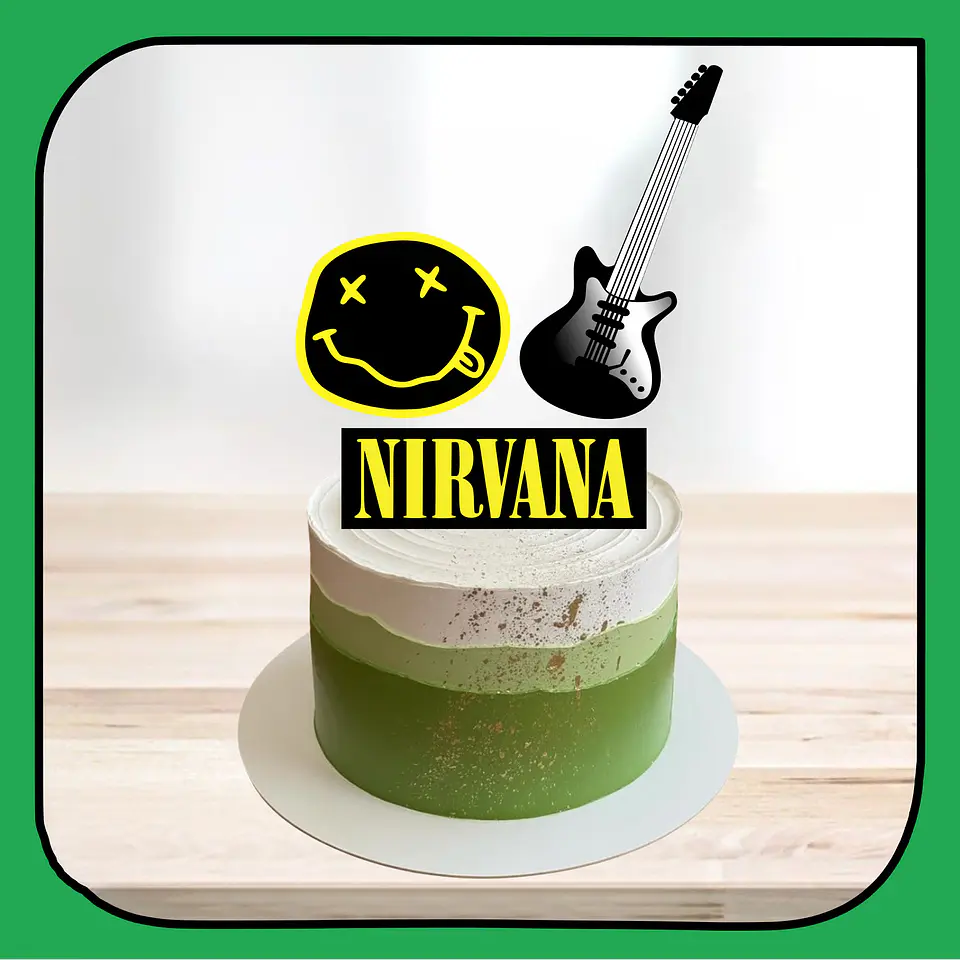 Arquivo de Corte Topo de Bolo Nirvana 1 1