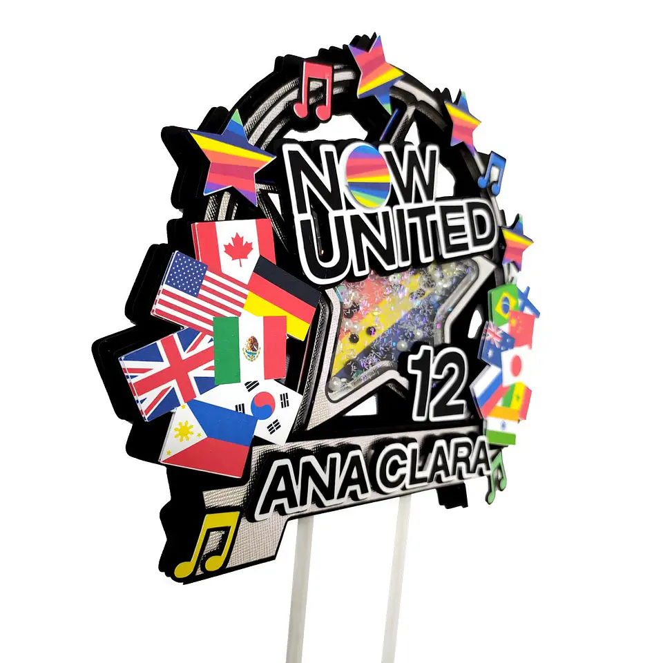 Arquivo de Corte Topo de Bolo Now United 10 1