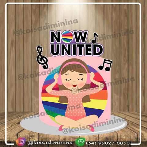 Arquivo de Corte Topo de Bolo Now United 6
