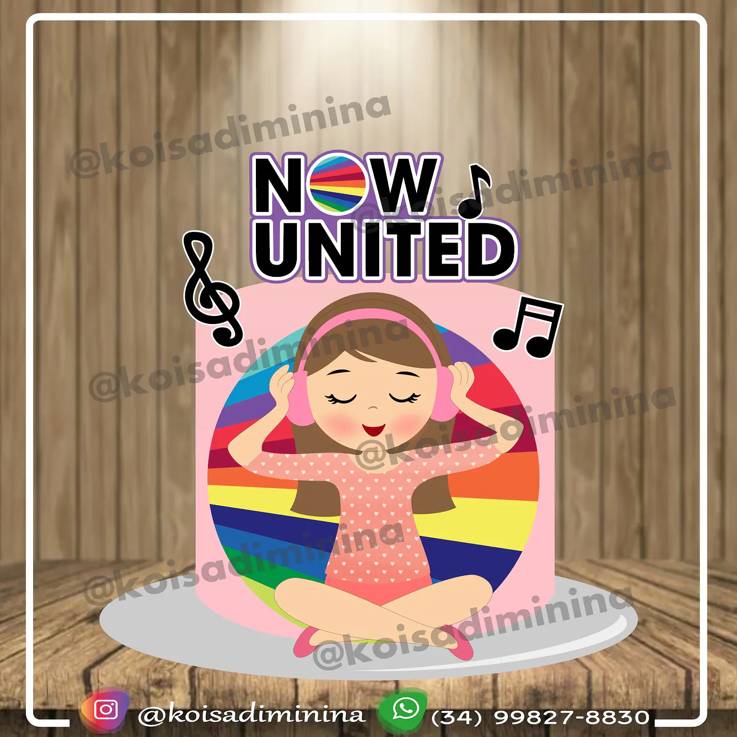 Arquivo de Corte Topo de Bolo Now United 6 1