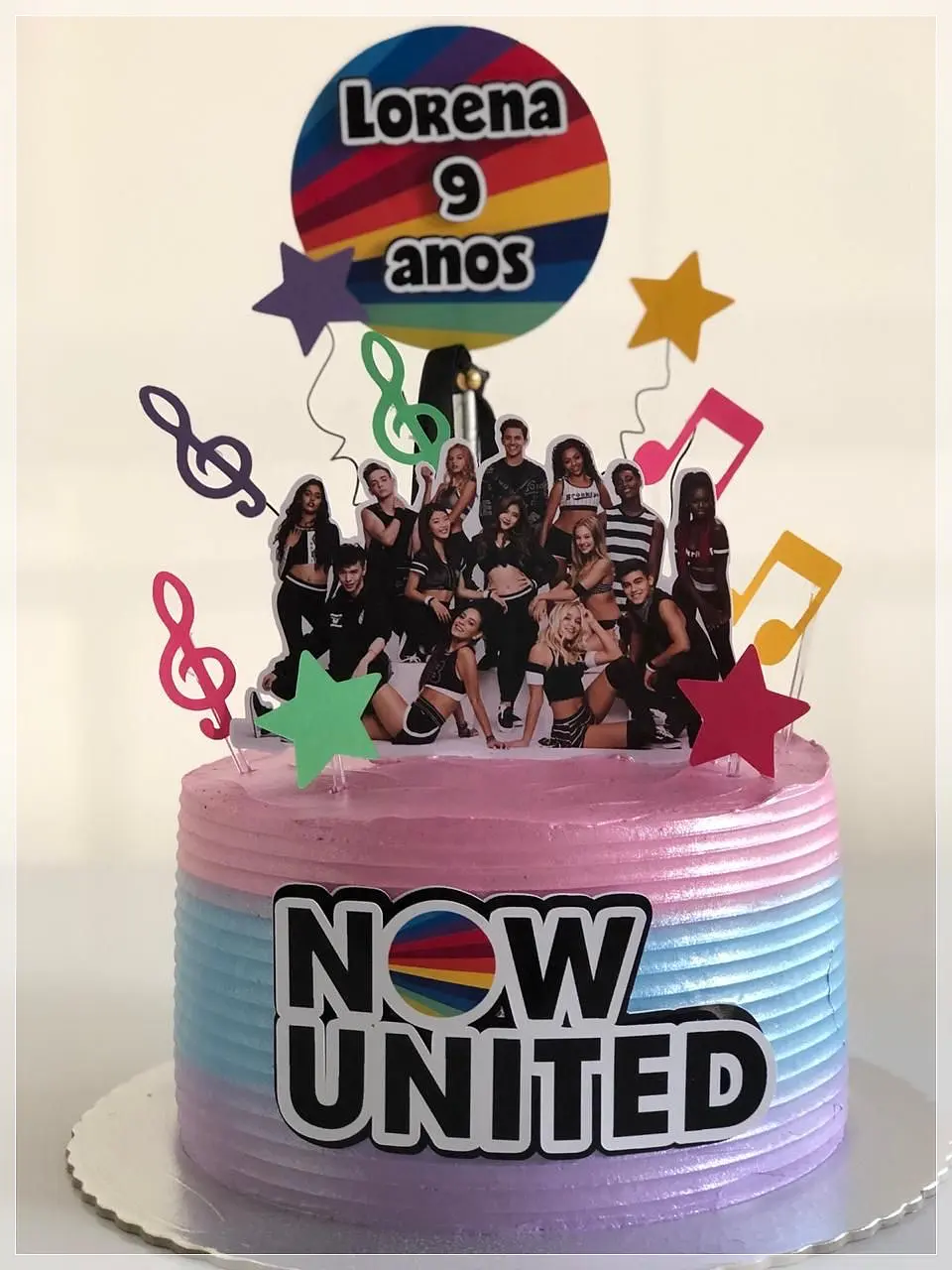Arquivo de Corte Topo de Bolo Now United 3 1
