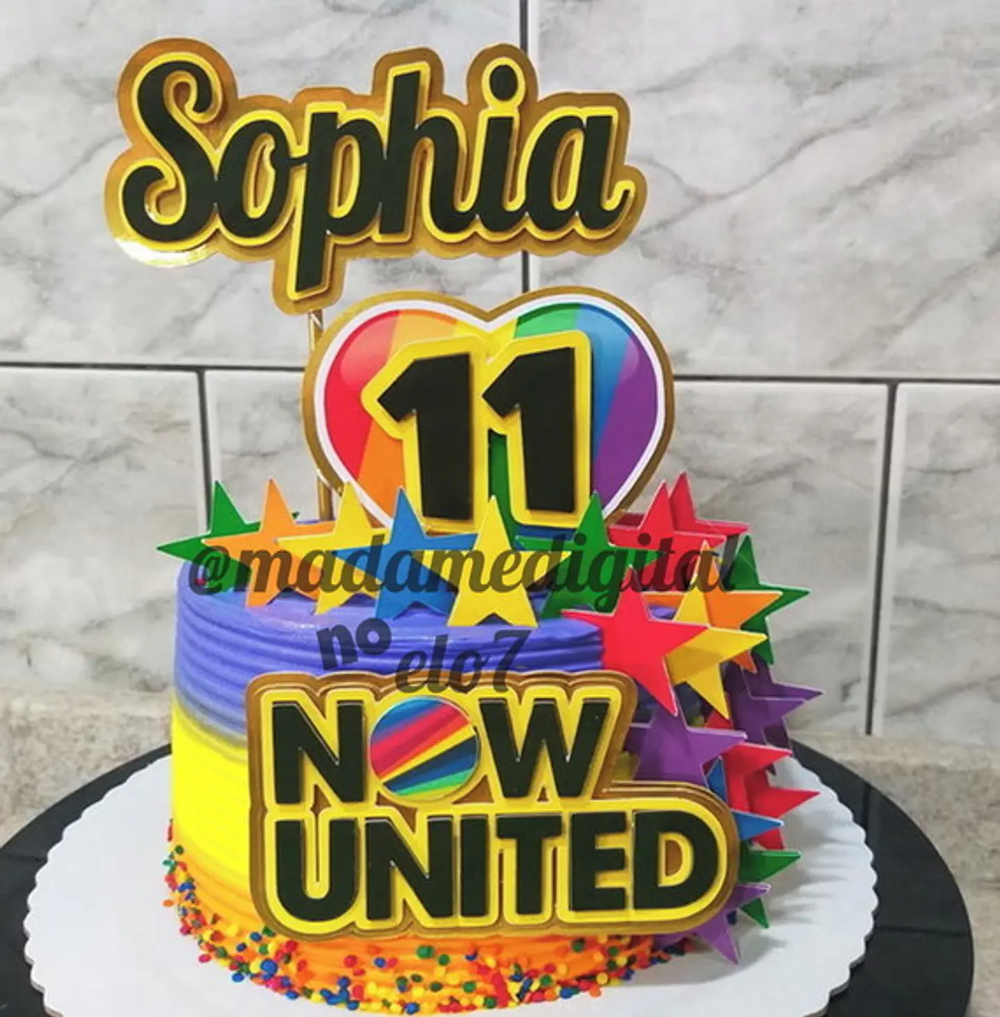 Arquivo de Corte Topo de Bolo Now United 1 1