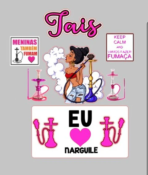 Arquivo de Corte Topo de Bolo Narguile 1