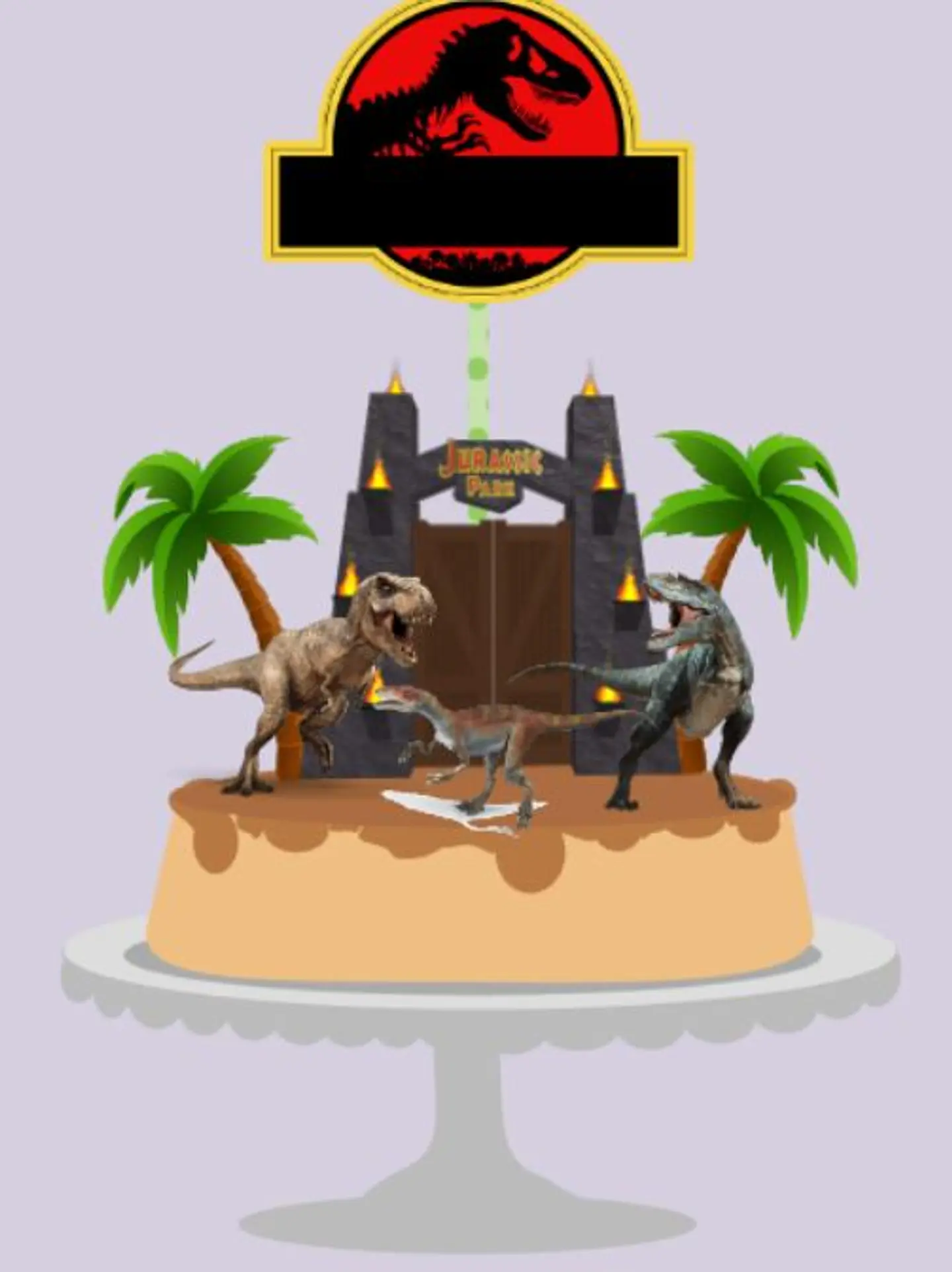 Arquivo de Corte Topo de Bolo Jurassic Park 1 1