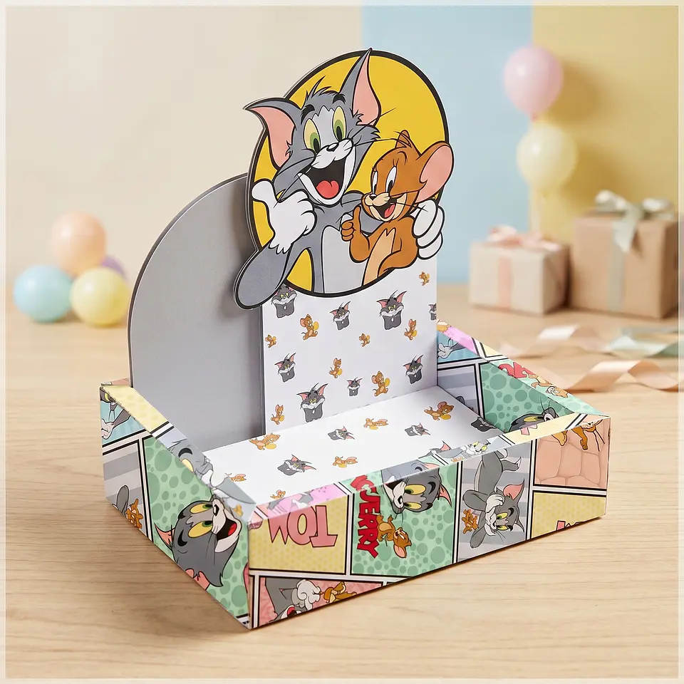 Arquivo de Corte Caixa Cenário Cesta Tom e Jerry 9 1