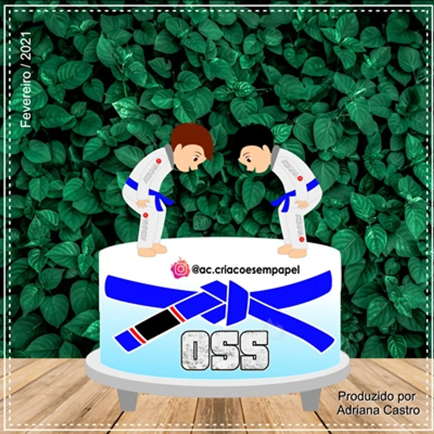Arquivo de Corte Topo de Bolo Jiu Jitsu 4 1