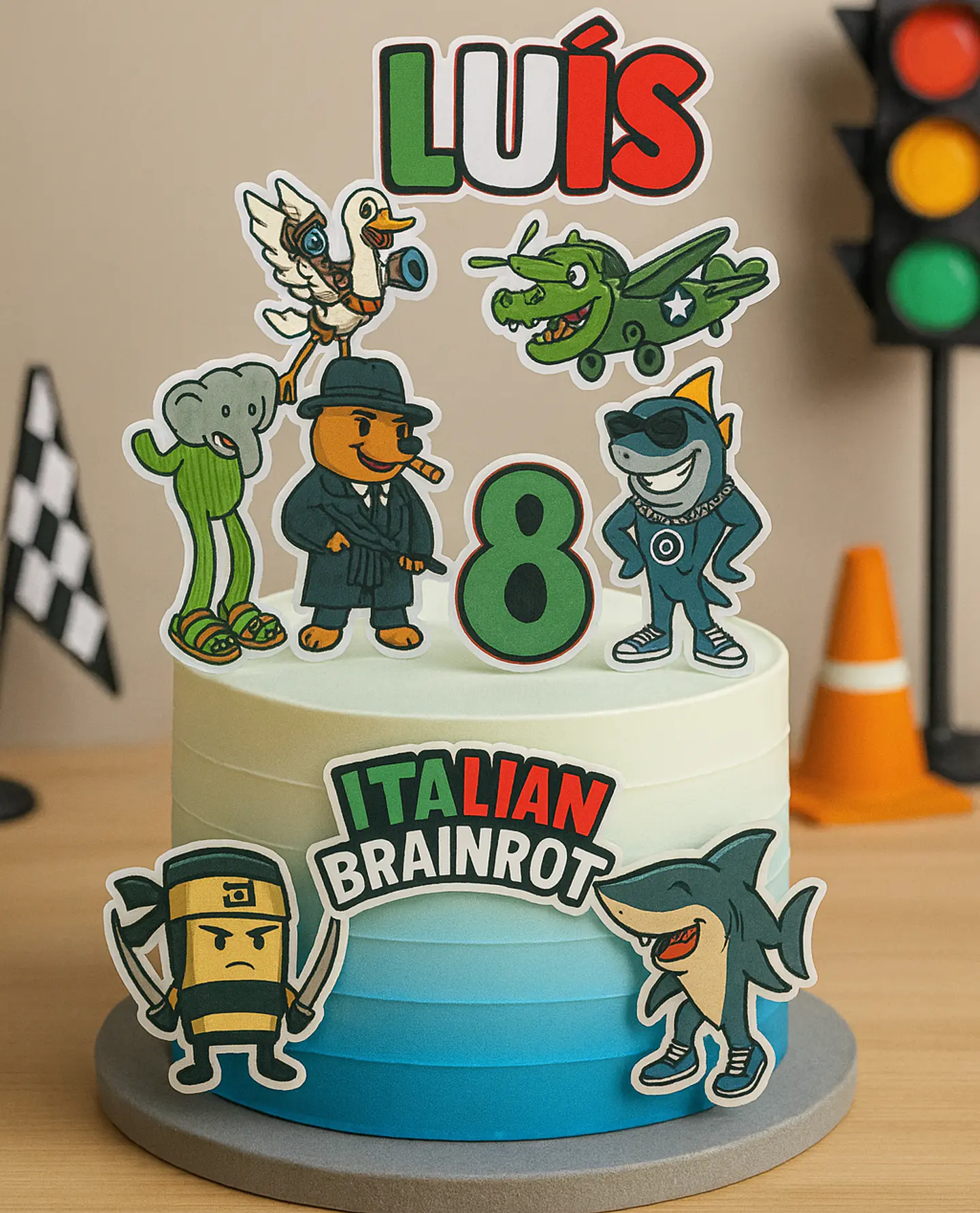 Arquivo de Corte Topo de Bolo Italian Brainrot 1 1