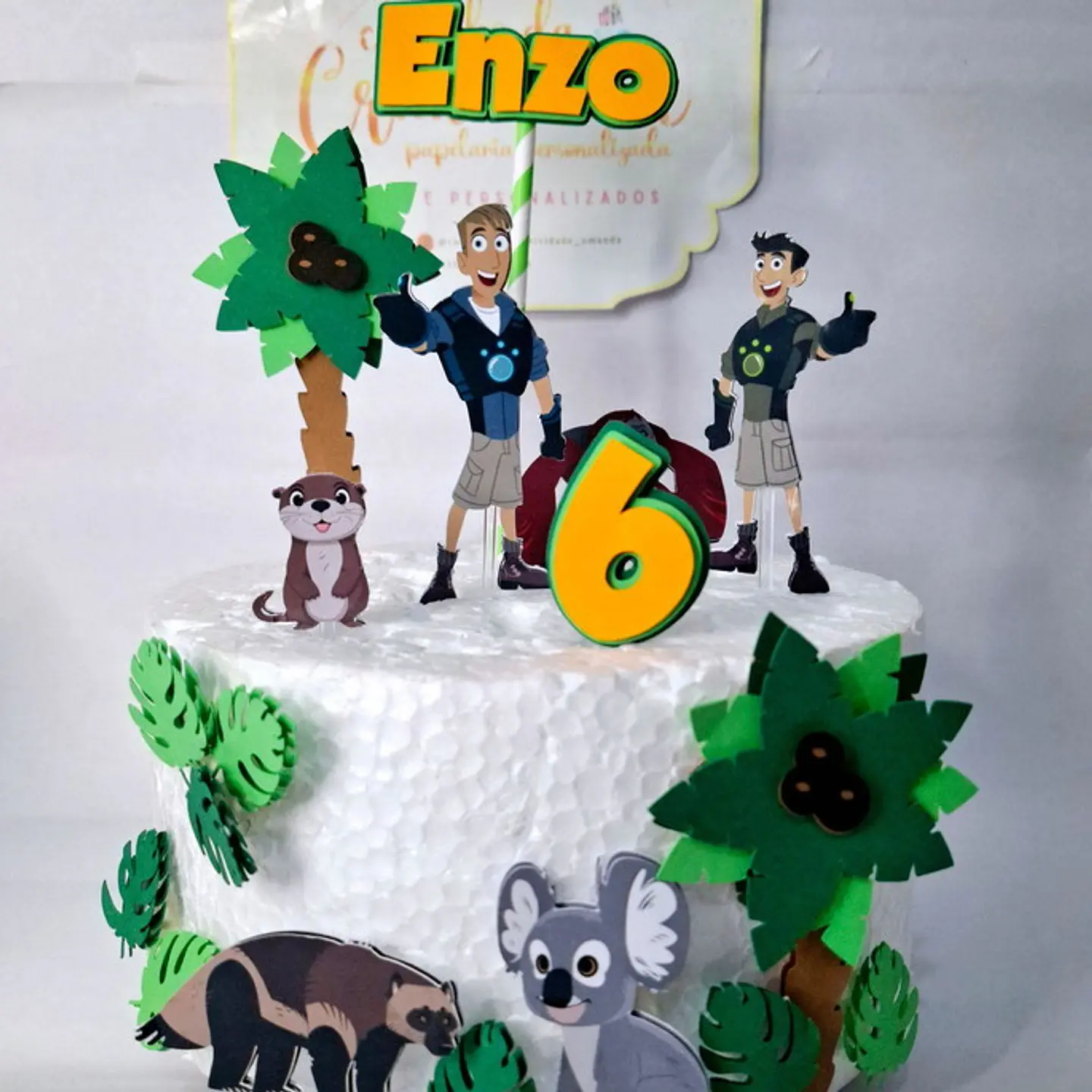 Arquivo de Corte Topo de Bolo Irmãos Kratts 1 1