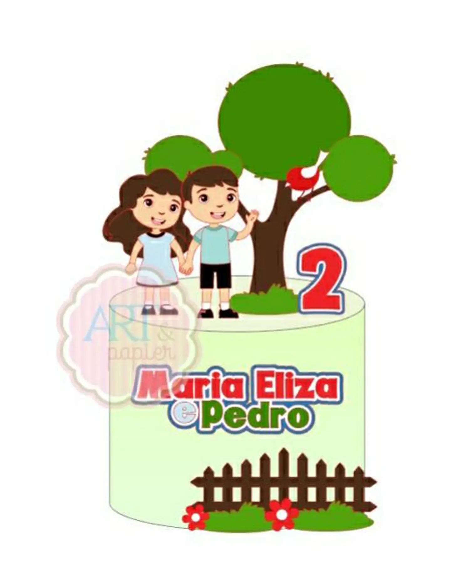Arquivo de Corte Topo de Bolo Irmãos 14 1